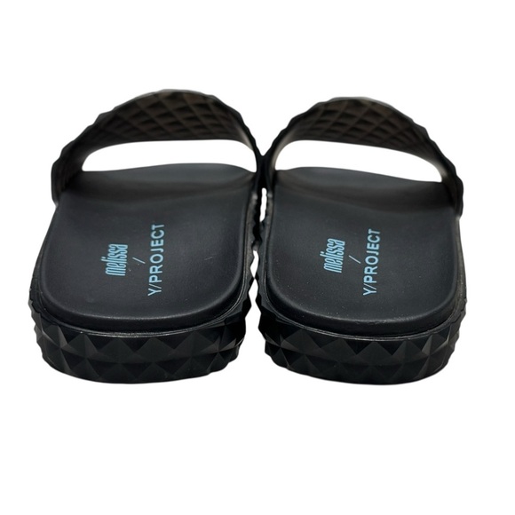 Women’s Melissa Y/Project Court Slide Sandals In Transparent Black: Size 6 - Picture 5 of 9